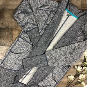 Eddie Bauer | Heather Blue Summit Wrap Open Cardigan | Women Small